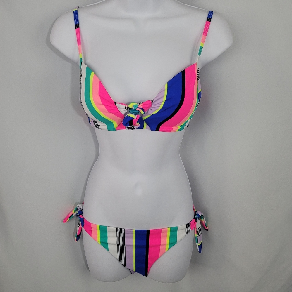 No Boundaries Neon Colorful Bathing Suit